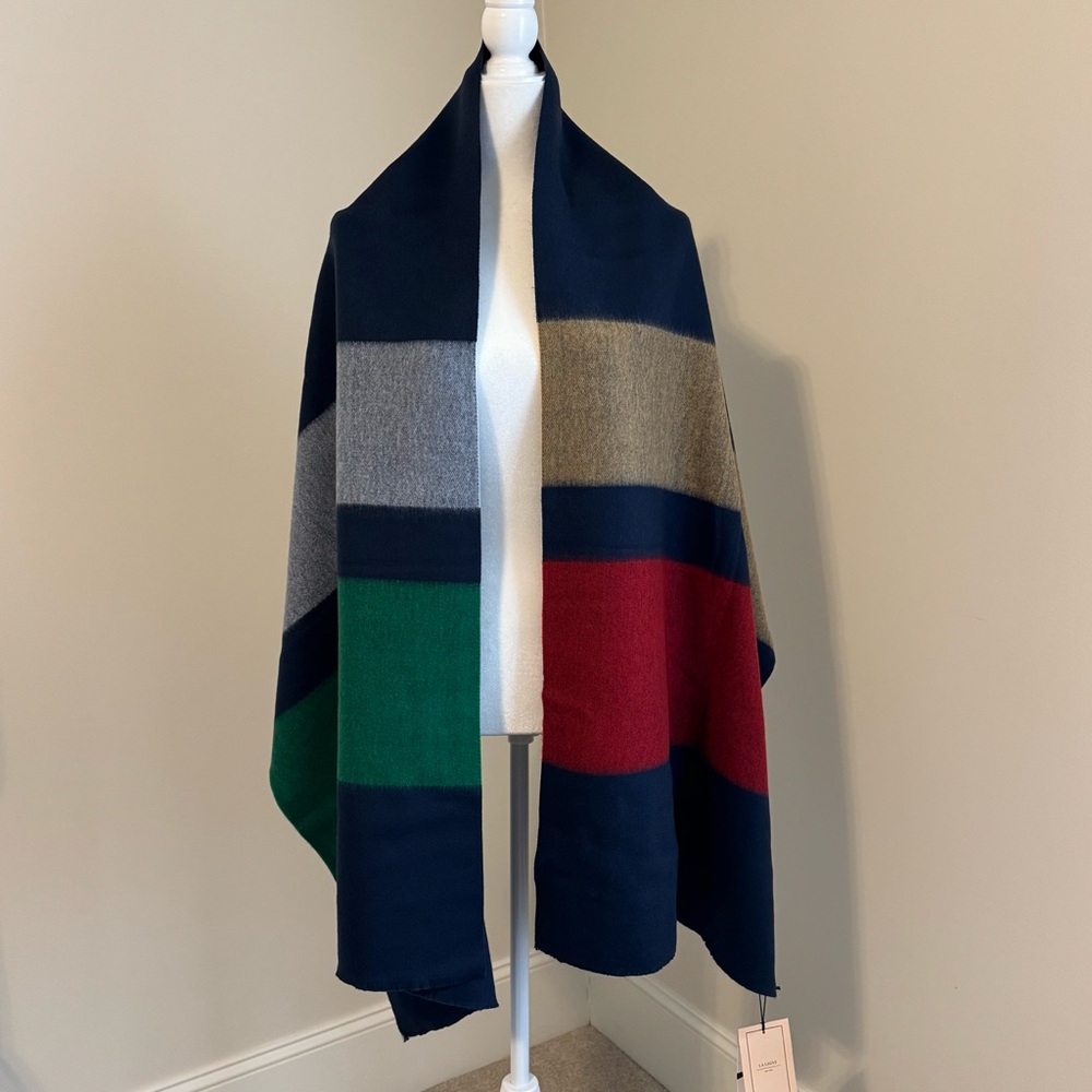 La Ligne Multicolor Striped Scarf and Hat Set - Picture 5 of 15